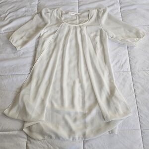 Elegant White Midi Dress